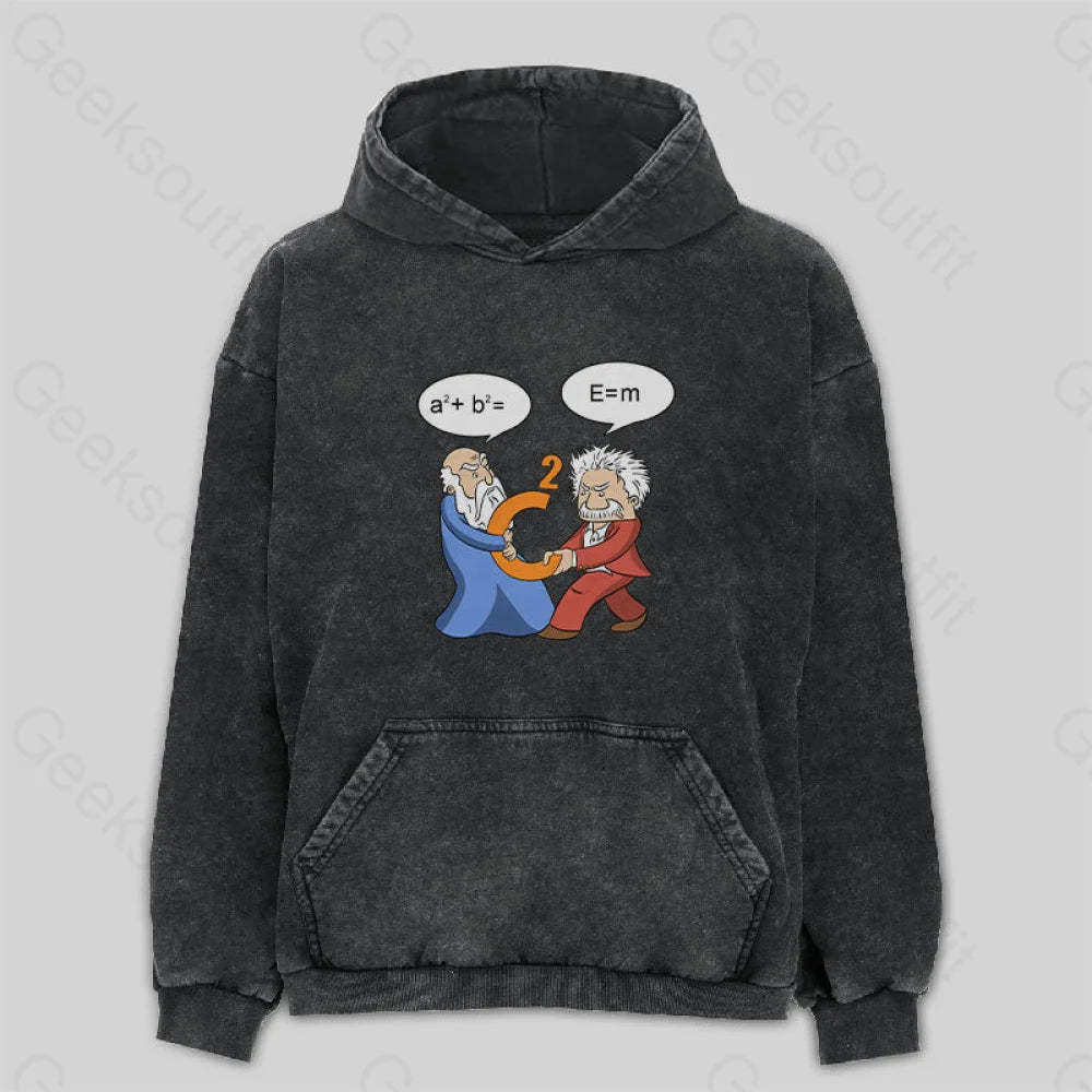 Funny Scientist Washed Hoodie M