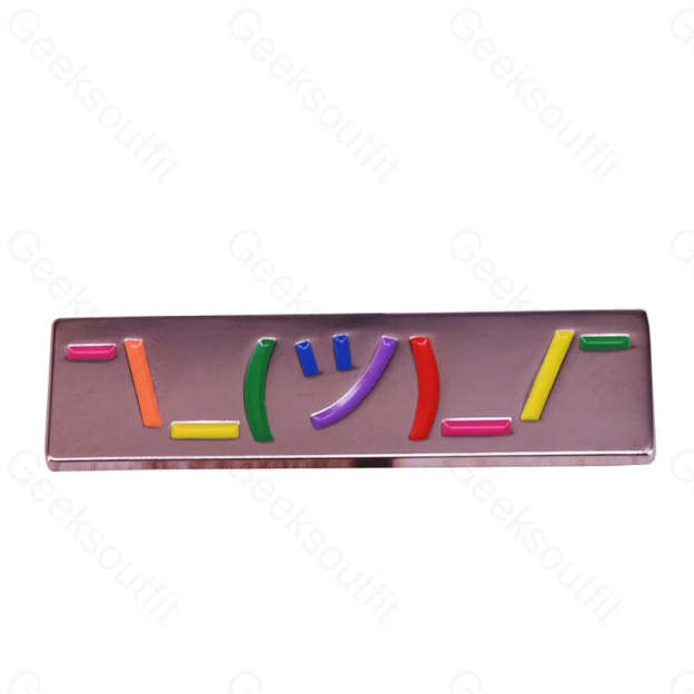 Funny Shrug Emoticon Pins