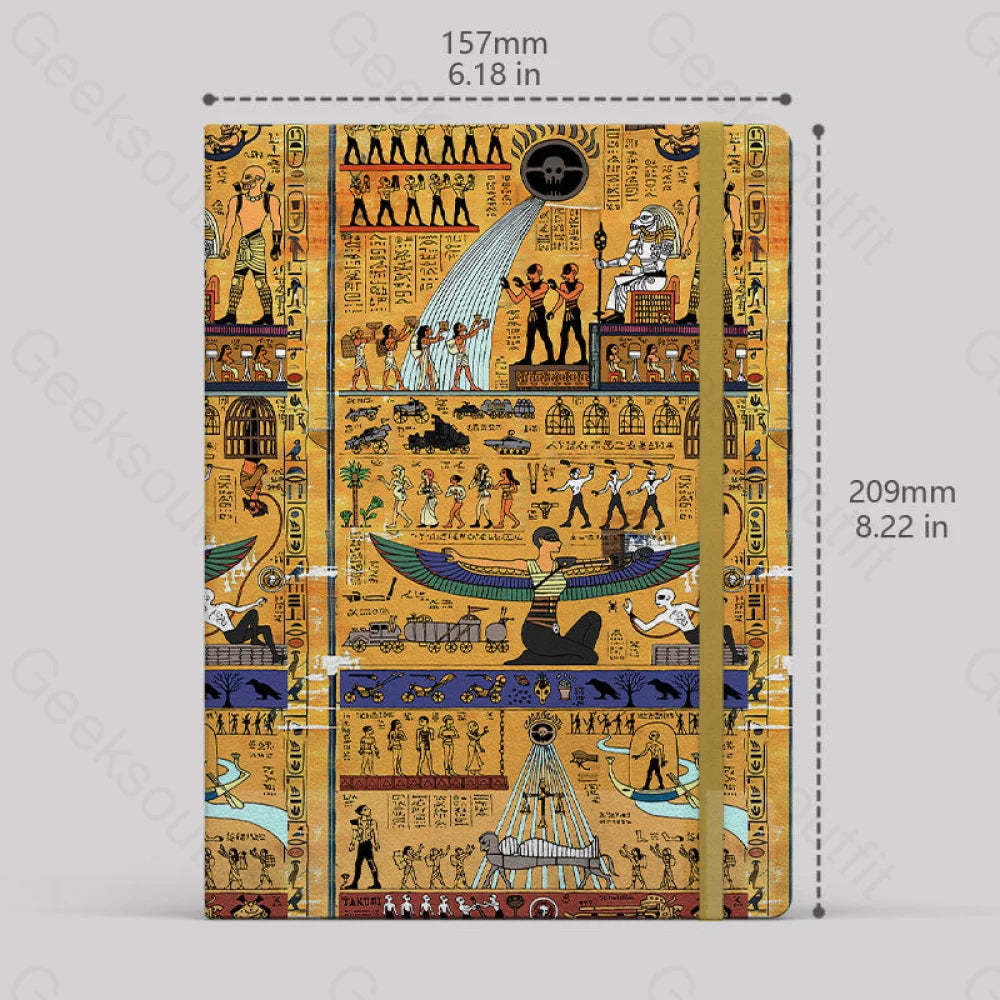 Fury Road As An Ancient Egyptian Painting Notebook Lined