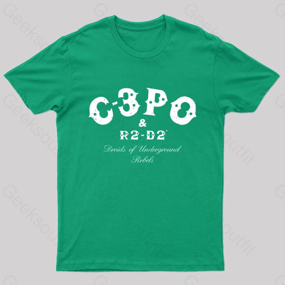 Galactic Punks Geek T-Shirt Green / S