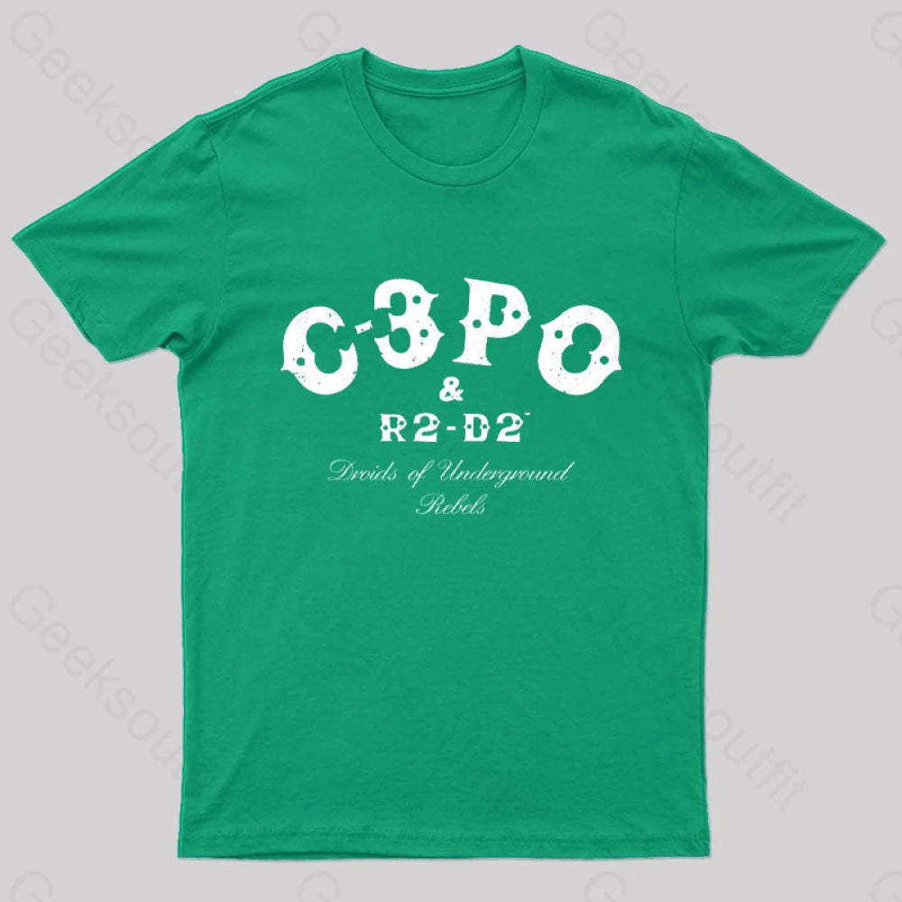 Galactic Punks Geek T-Shirt Green / S