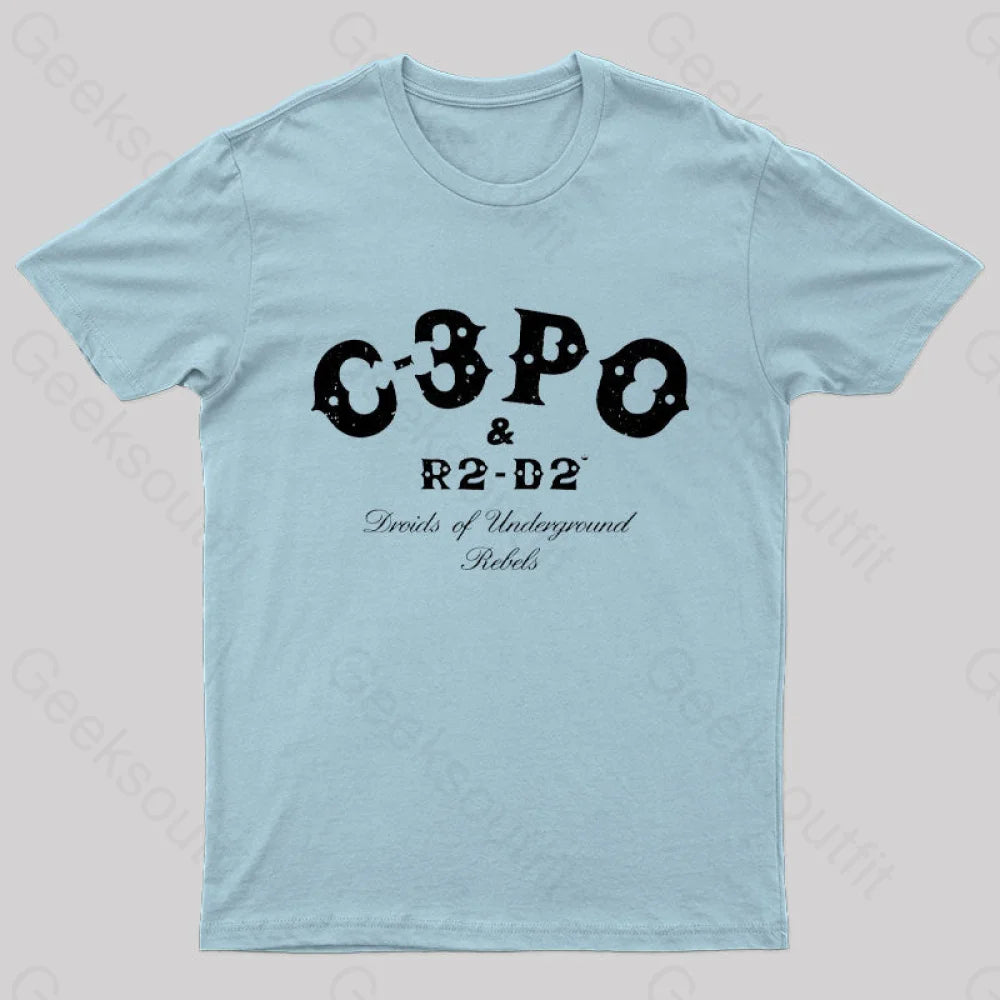 Galactic Punks Geek T-Shirt Light Blue / S
