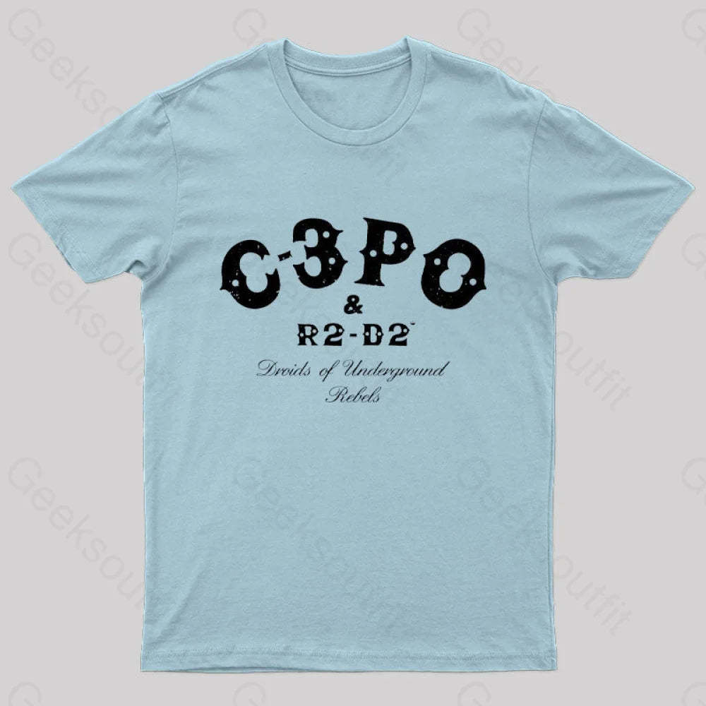 Galactic Punks Geek T-Shirt Light Blue / S