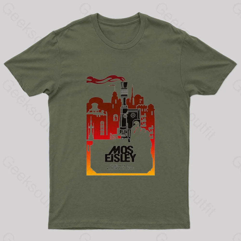 Galactic Streets Geek T-Shirt Army Green / S