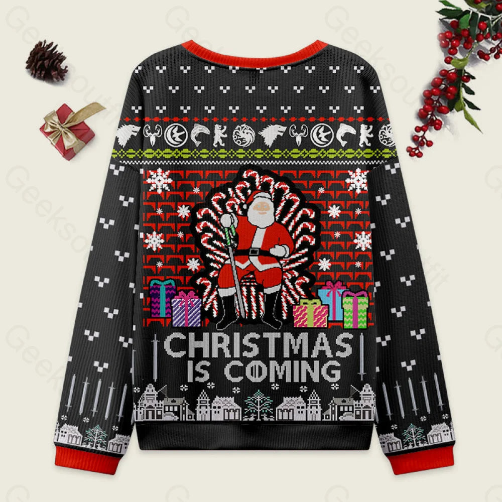 Game Of Thrones Black Ugly Christmas Sweater Men??s Style-S
