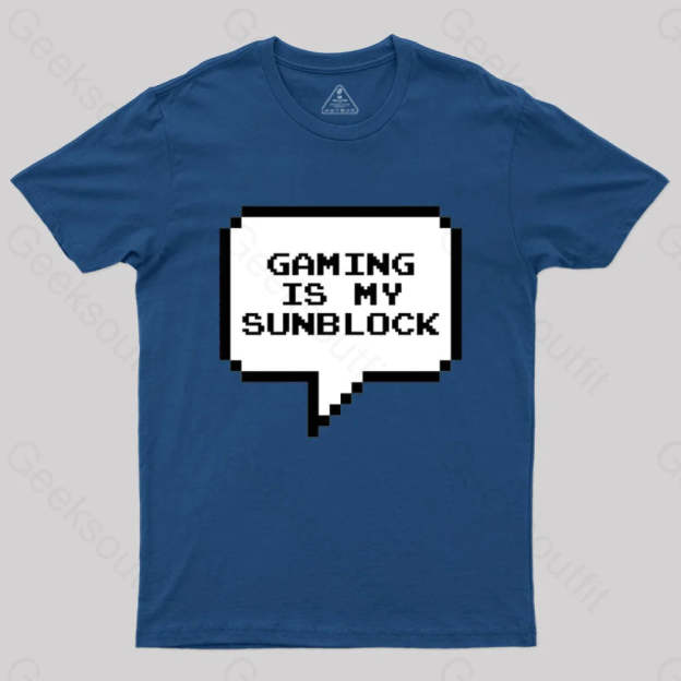 Gaming Is My Sunblock T-Shirt Navy / S
