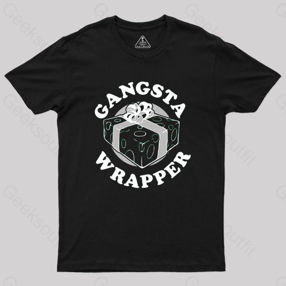 Gangsta Wrapper Geek T-Shirt Black / S