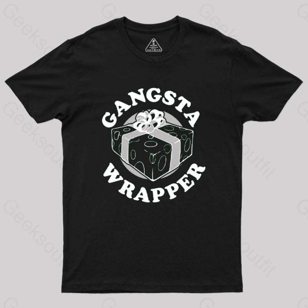 Gangsta Wrapper Geek T-Shirt Black / S