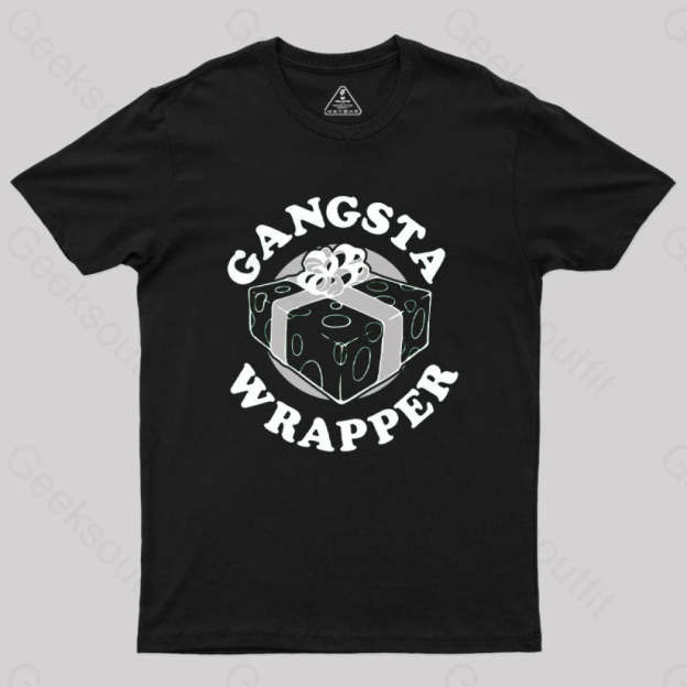 Gangsta Wrapper Geek T-Shirt Black / S