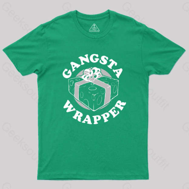 Gangsta Wrapper Geek T-Shirt Green / S