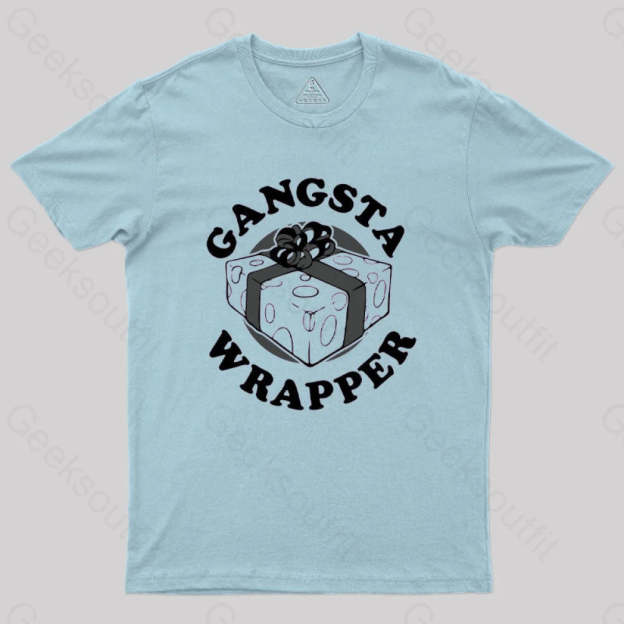 Gangsta Wrapper Geek T-Shirt Light Blue / S