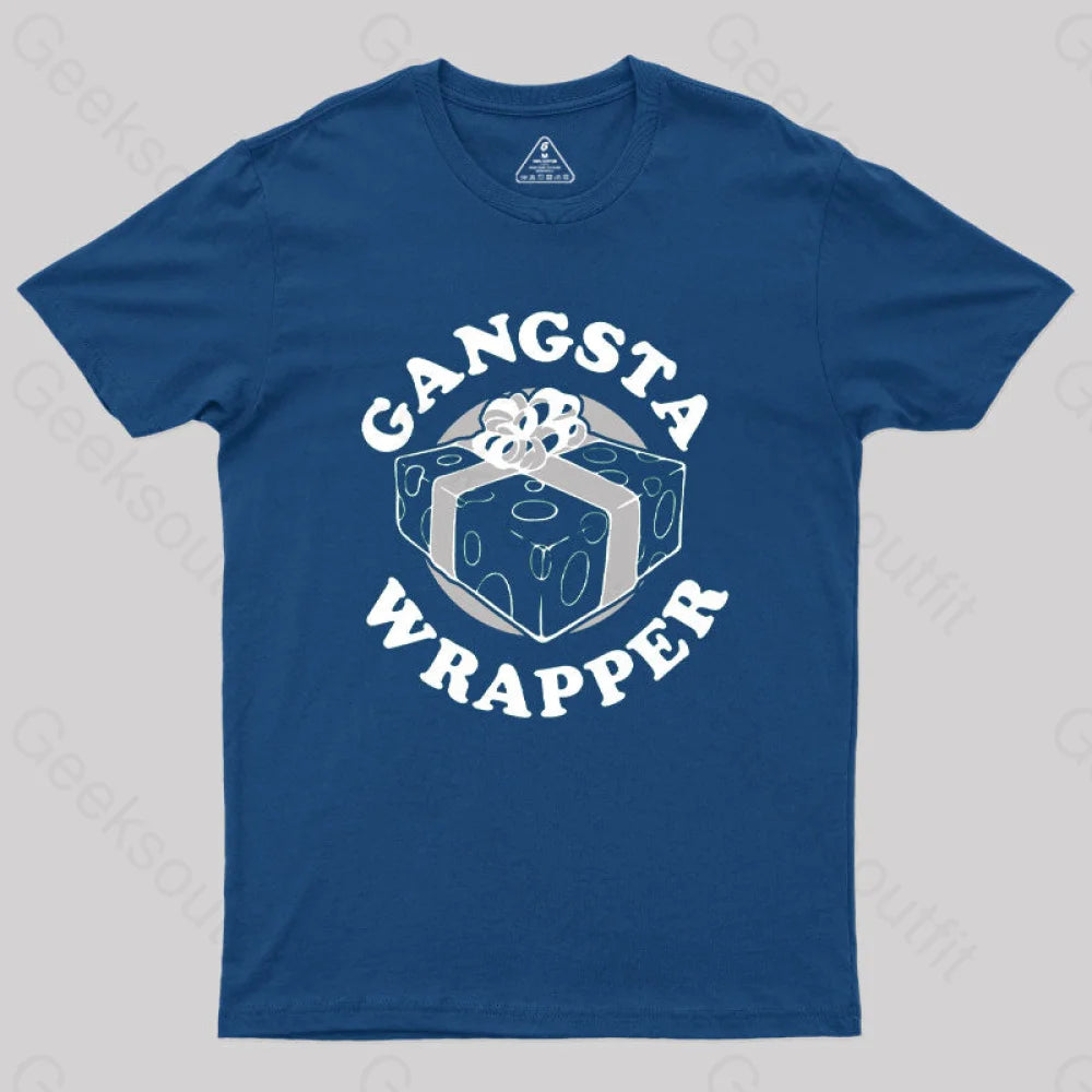Gangsta Wrapper Geek T-Shirt Navy / S