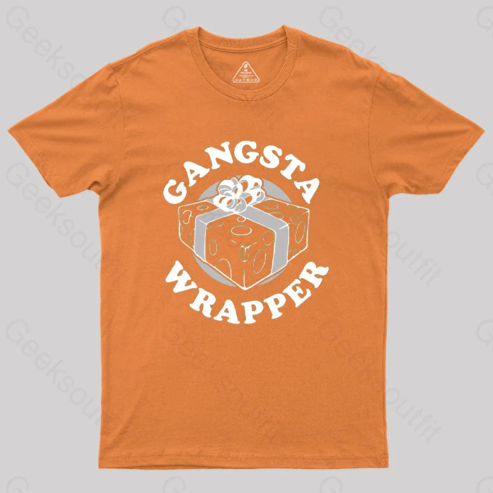 Gangsta Wrapper Geek T-Shirt Orange / S