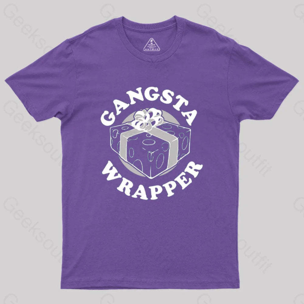 Gangsta Wrapper Geek T-Shirt Purple / S
