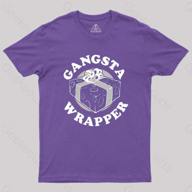Gangsta Wrapper Geek T-Shirt Purple / S