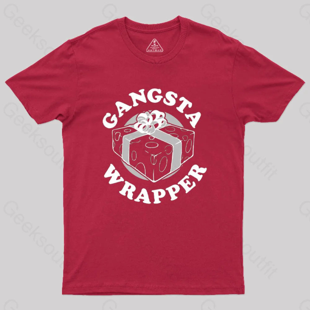 Gangsta Wrapper Geek T-Shirt Red / S