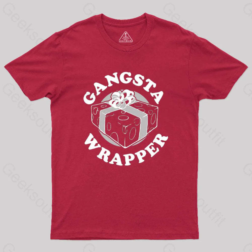 Gangsta Wrapper Geek T-Shirt Red / S