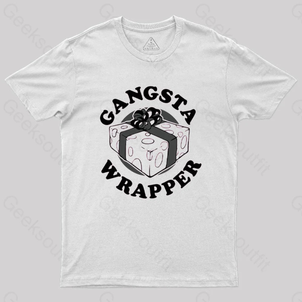 Gangsta Wrapper Geek T-Shirt White / S