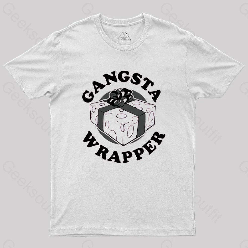 Gangsta Wrapper Geek T-Shirt White / S