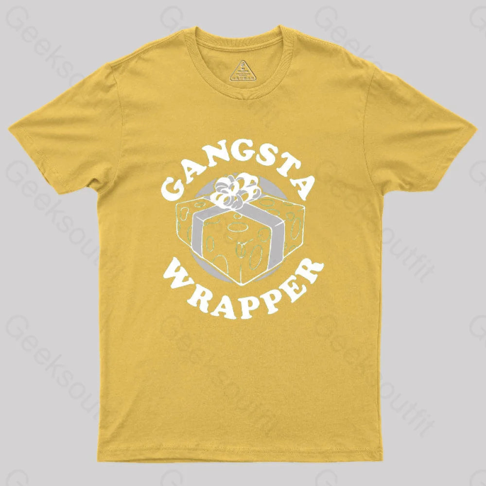 Gangsta Wrapper Geek T-Shirt Yellow / S