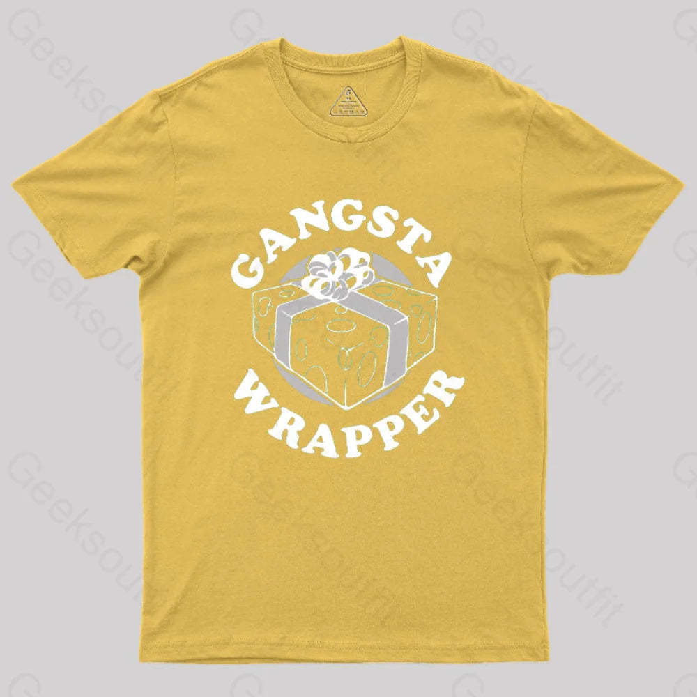 Gangsta Wrapper Geek T-Shirt Yellow / S