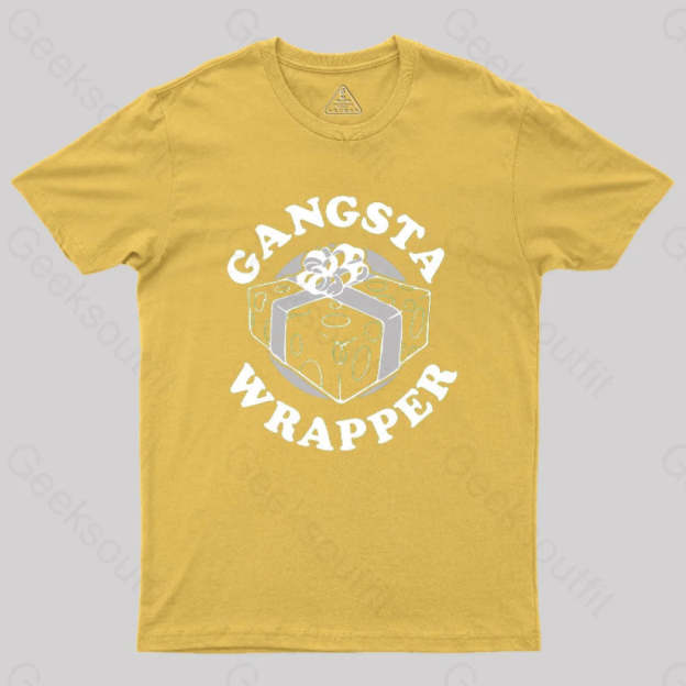 Gangsta Wrapper Geek T-Shirt Yellow / S