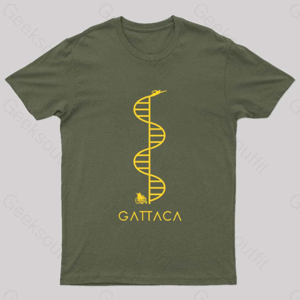 Gattaca Nerd T-Shirt Army Green / S