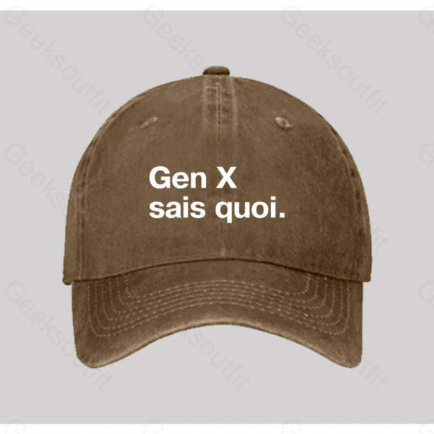 Gen X Sais Quoi Washed Vintage Baseball Cap Natural