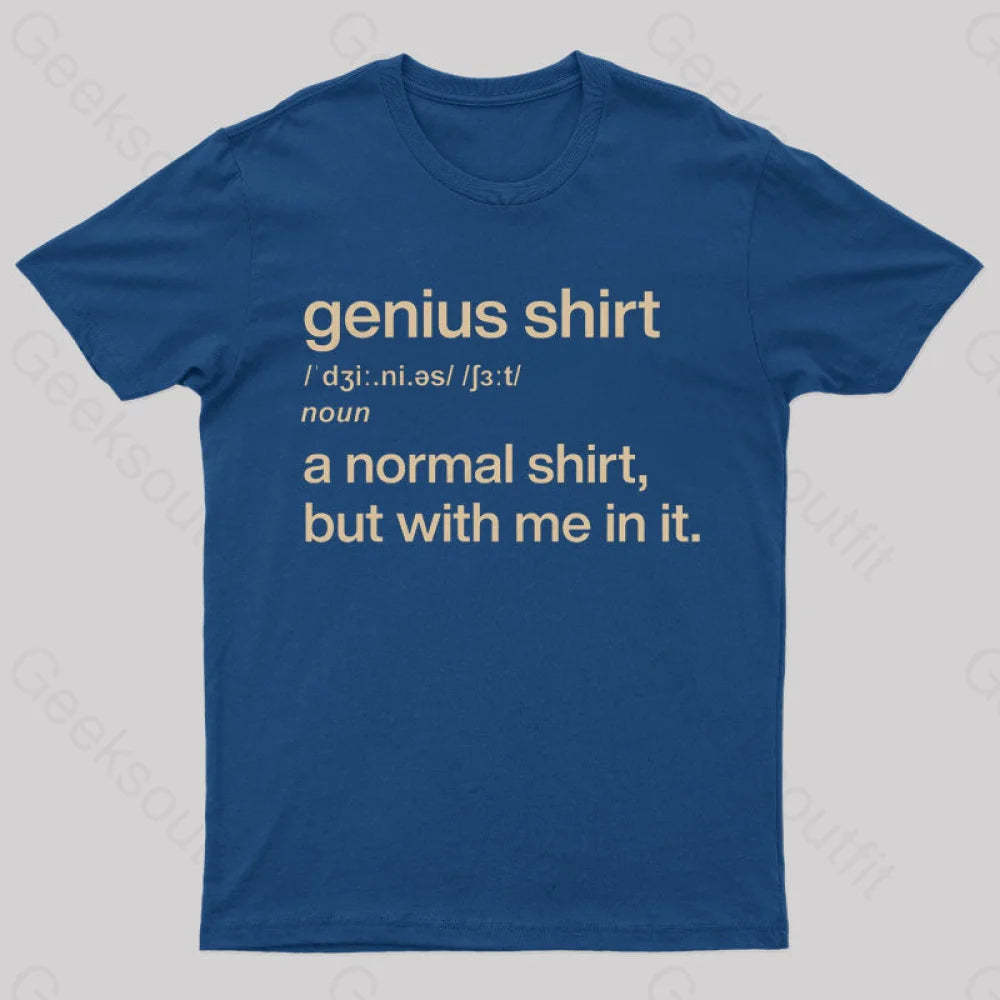Genius Shirt Geek T-Shirt Navy / S