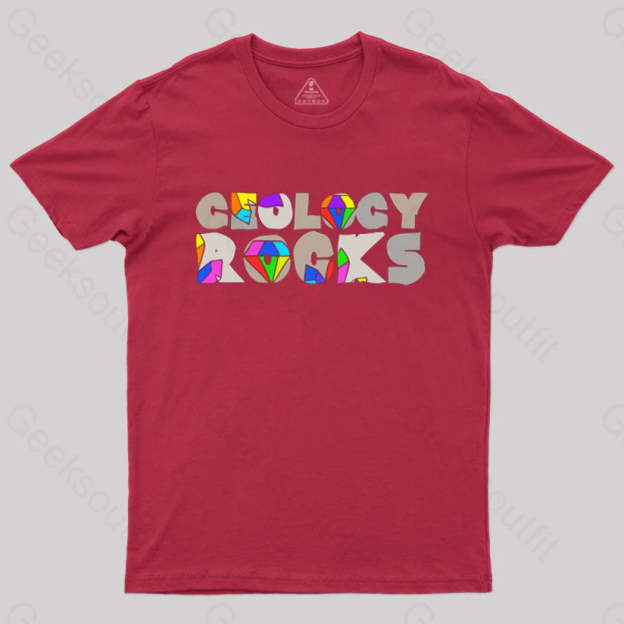 Geology Rocks T-Shirt Red / S