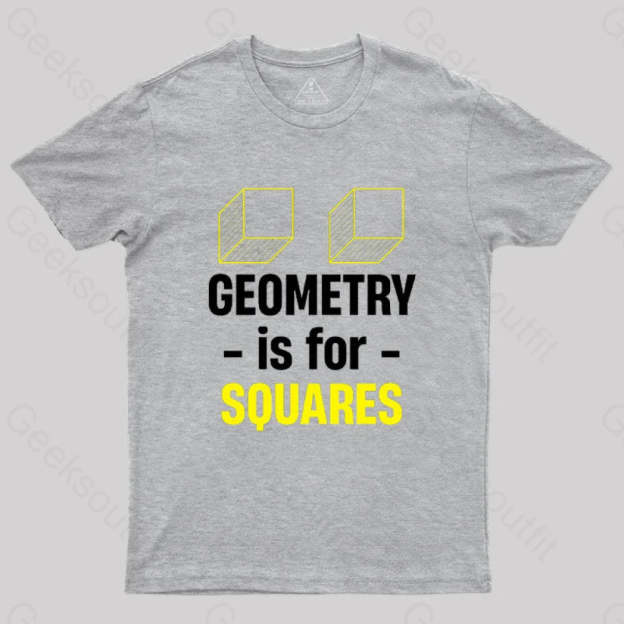 Geometry Is For Squares T-Shirt Grey / S