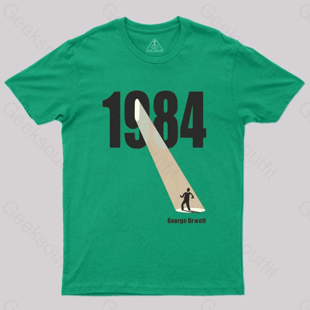 George Orwell 1984 The Light Beam T-Shirt Green / S
