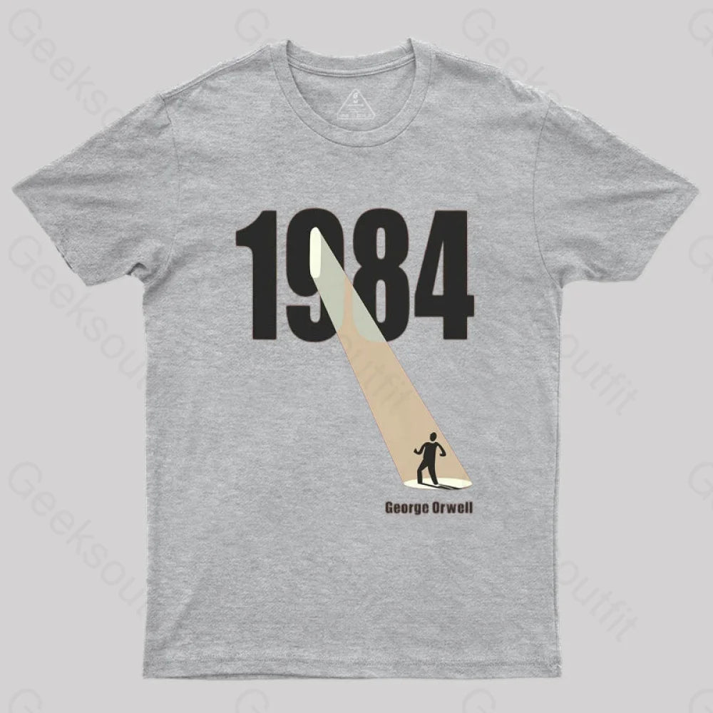 George Orwell 1984 The Light Beam T-Shirt Grey / S