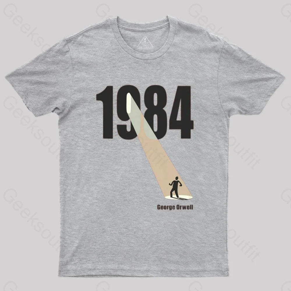 George Orwell 1984 The Light Beam T-Shirt Grey / S