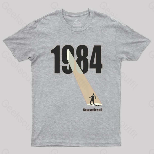 George Orwell 1984 The Light Beam T-Shirt Grey / S