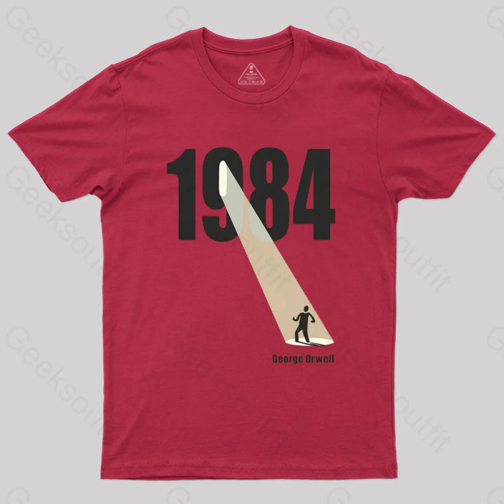 George Orwell 1984 The Light Beam T-Shirt Red / S