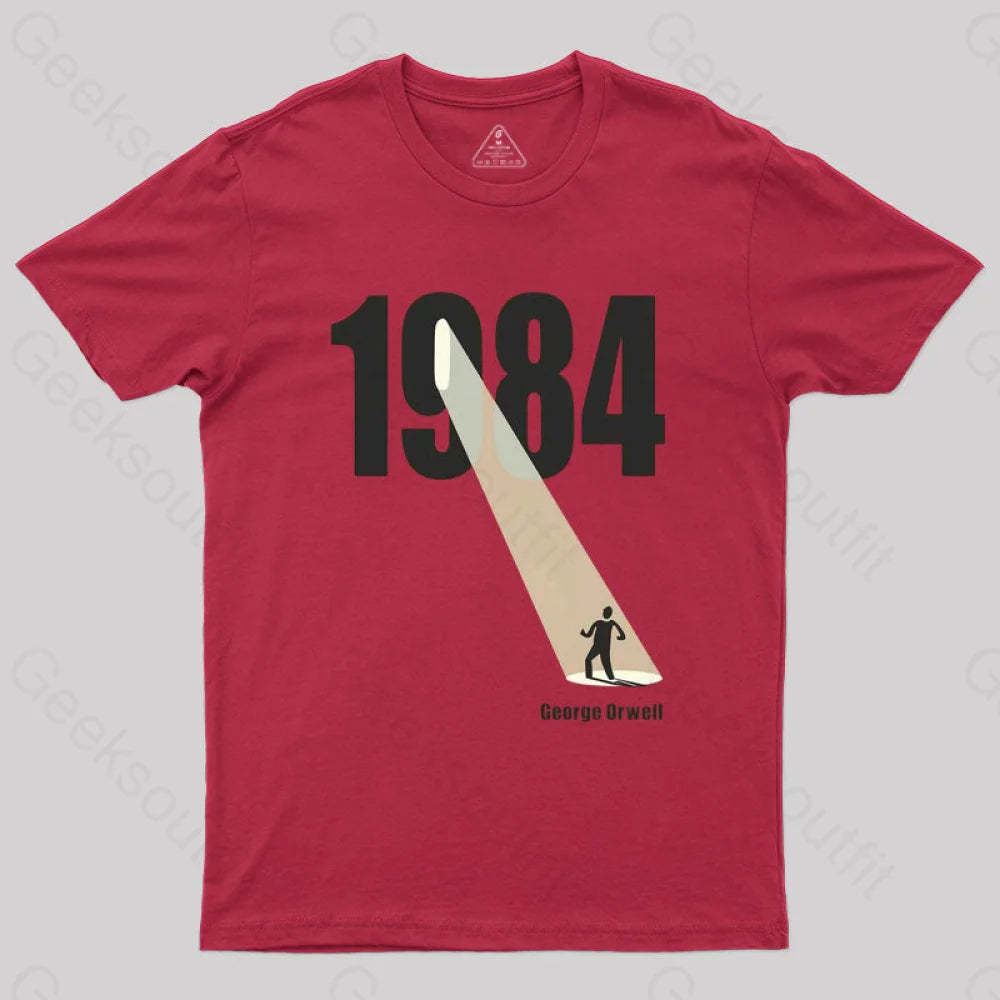 George Orwell 1984 The Light Beam T-Shirt Red / S