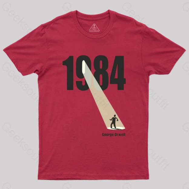George Orwell 1984 The Light Beam T-Shirt Red / S