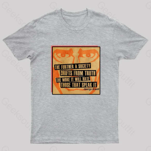 George Orwell Nerd T-Shirt Grey / S