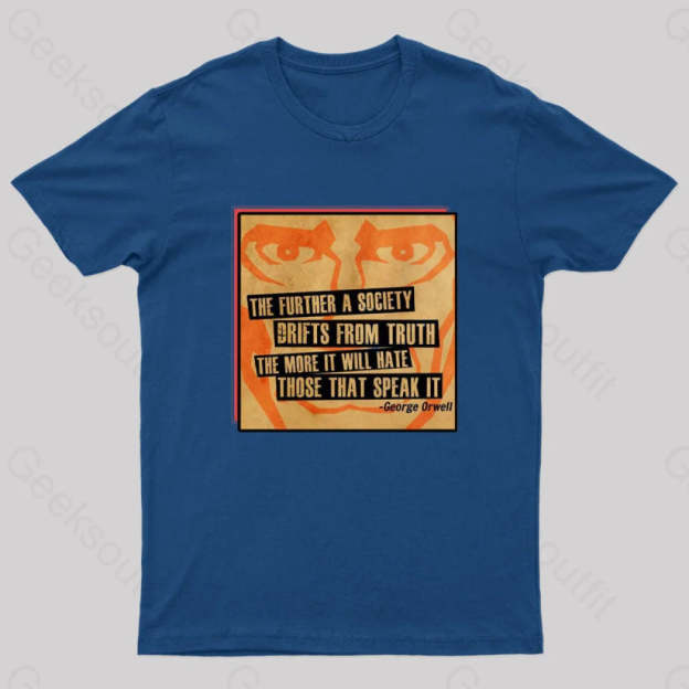 George Orwell Nerd T-Shirt Navy / S