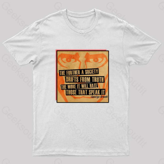George Orwell Nerd T-Shirt White / S