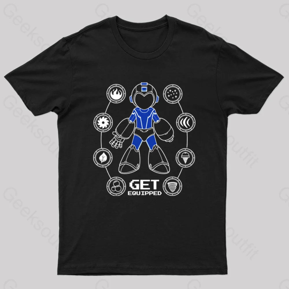 Get Equipped Geek T-Shirt Black / S