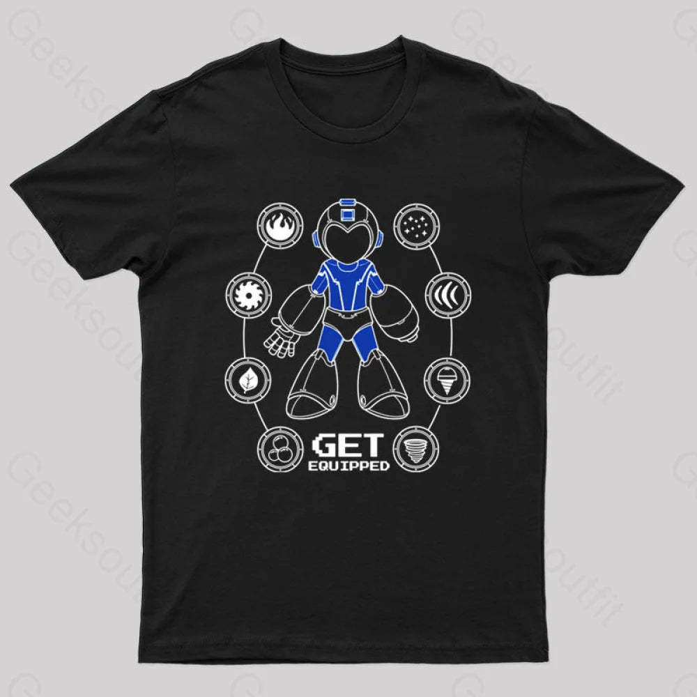 Get Equipped Geek T-Shirt Black / S