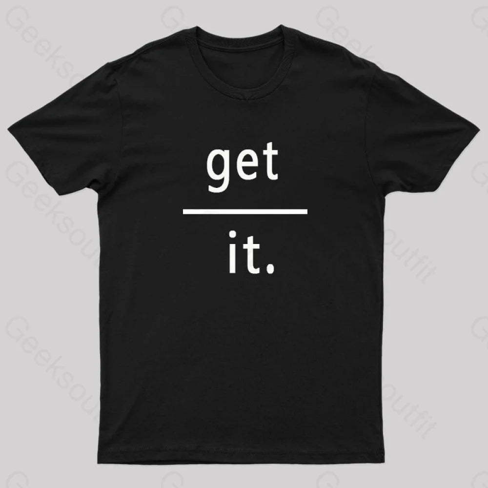Get Over It Nerd T-Shirt Black / S