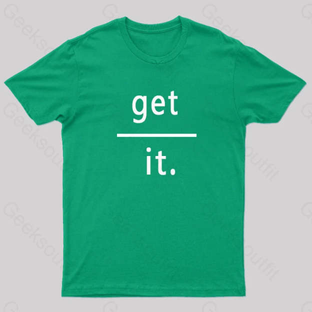 Get Over It Nerd T-Shirt Green / S
