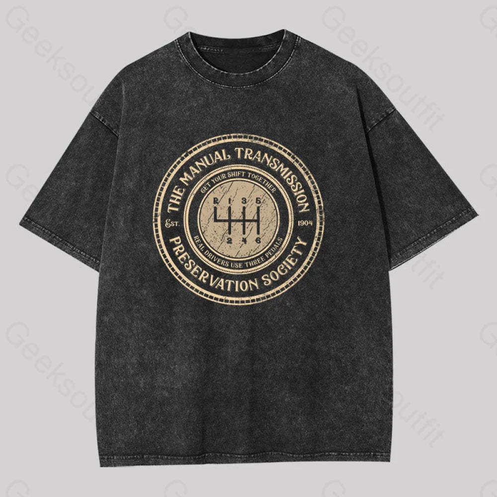 Get Your Shift Together Washed T-Shirt Black / S