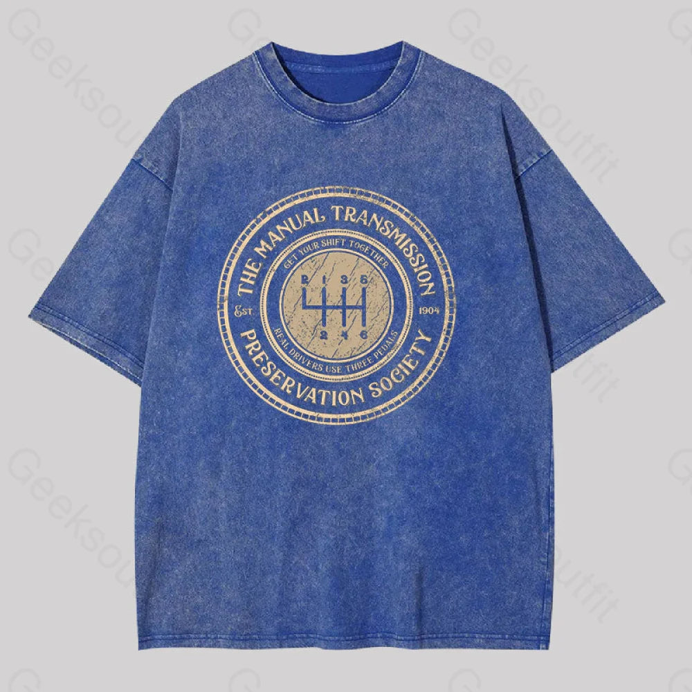Get Your Shift Together Washed T-Shirt Blue / S