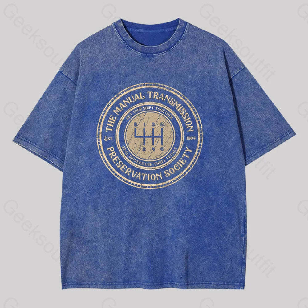 Get Your Shift Together Washed T-Shirt Blue / S