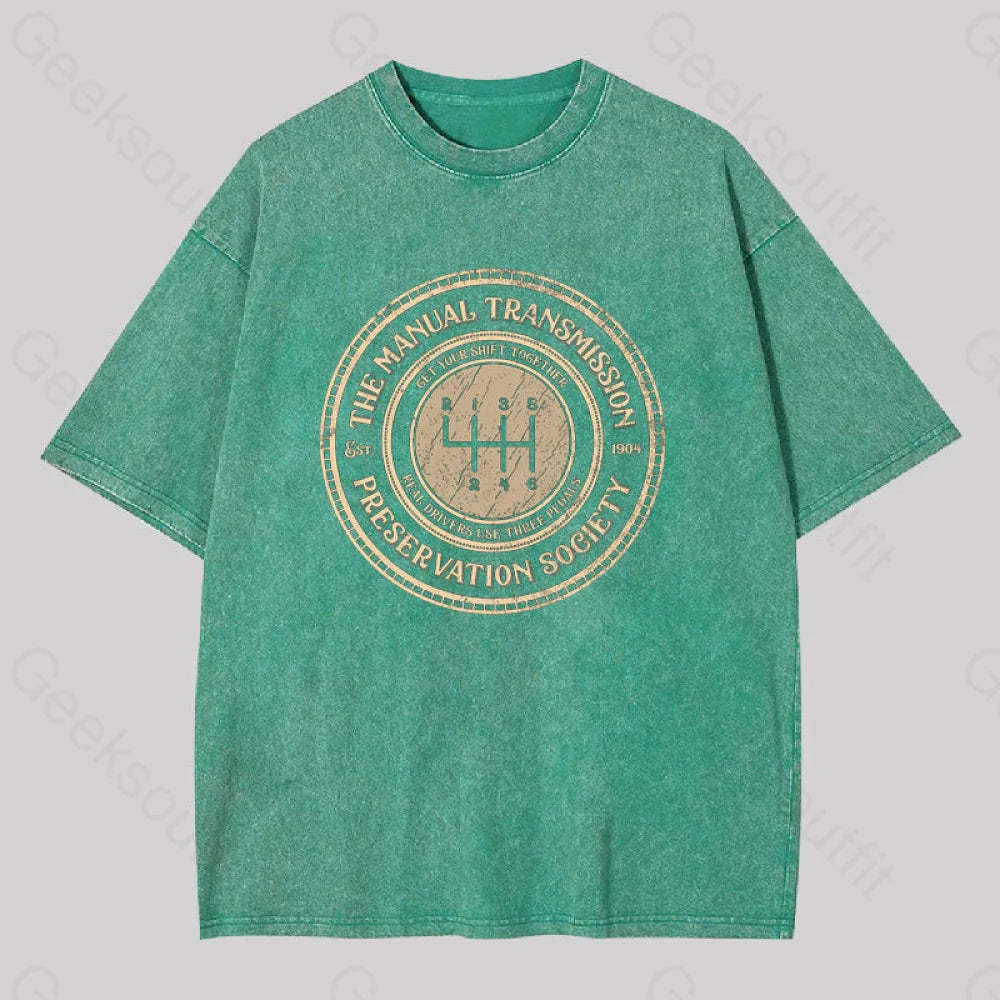 Get Your Shift Together Washed T-Shirt Grass Green / S
