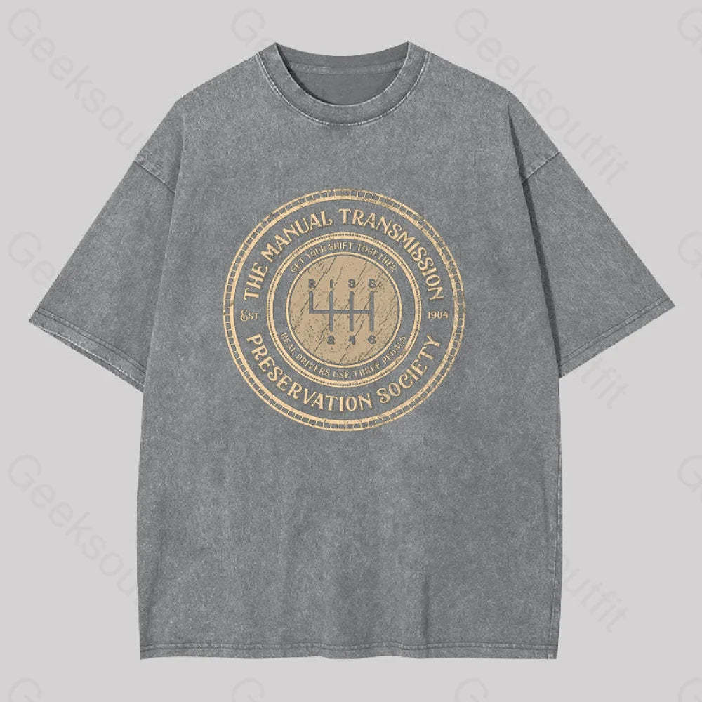 Get Your Shift Together Washed T-Shirt Grey / S